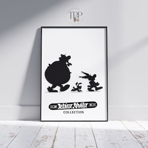 Asterix and Obelix Poster: Vintage Comic Art Print