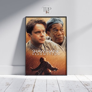 The Shawshank Redemption Movie Poster, Morgan Freeman Wall Art, Prison Drama Home Decor, Fine Art Print