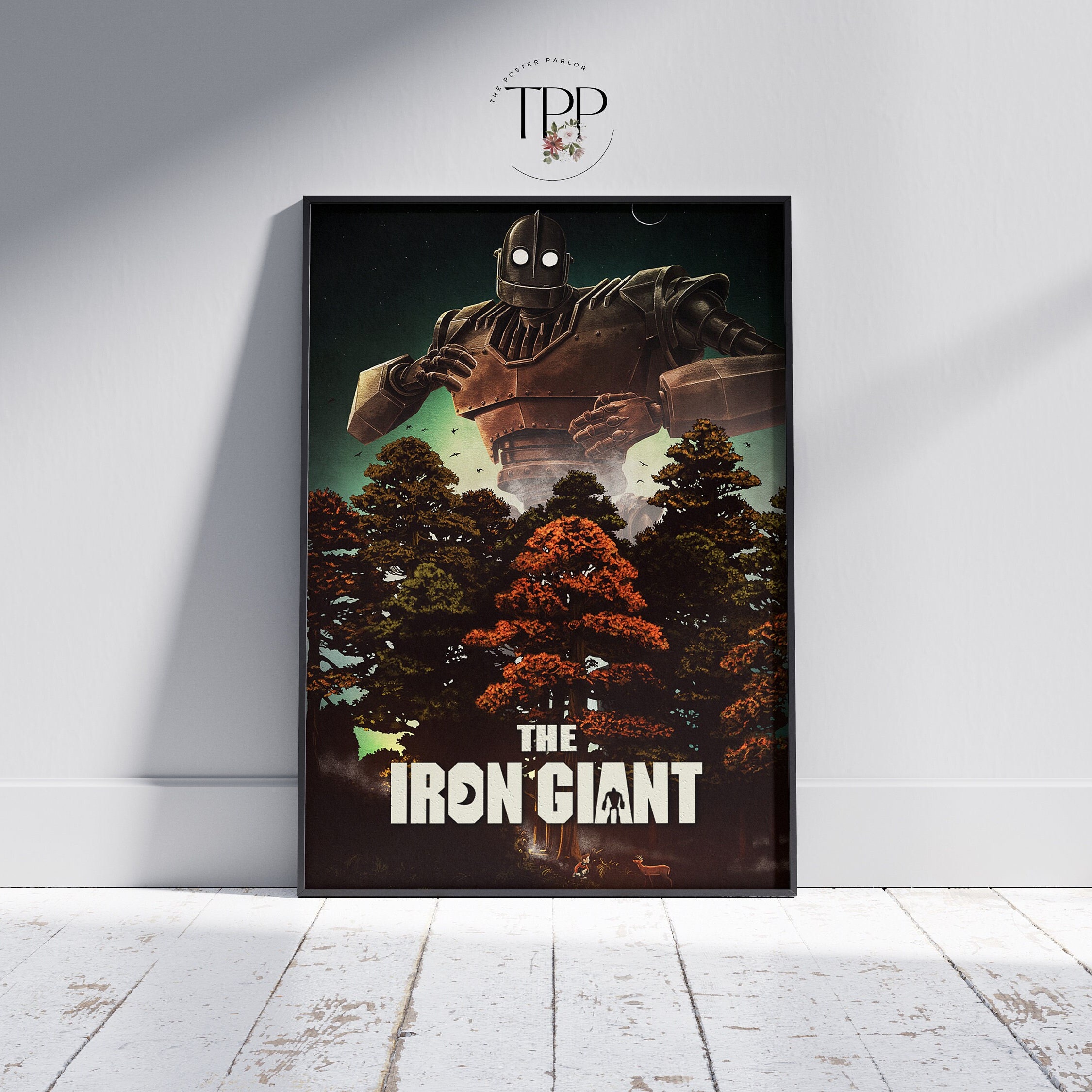 The Iron Giant-filmposter: vintage animatiekunstafdruk - Etsy België, image size:2250x2250