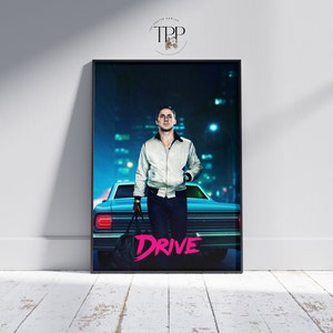 Drive Movie Poster: Ryan Gosling Film, Minimalist Wall Art