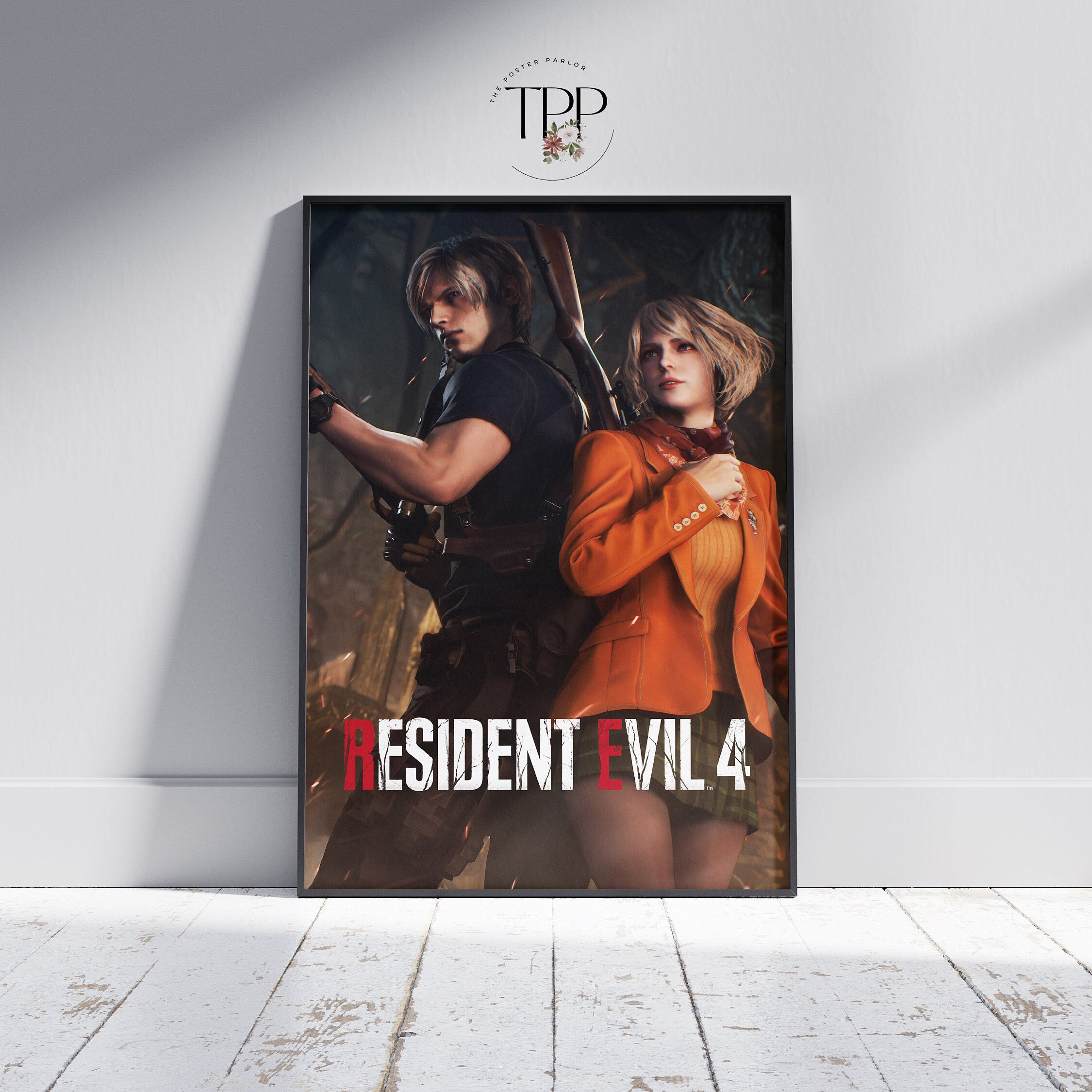 バイオハザード4』リメイクポスター：レオン・ケネディ ファインアート