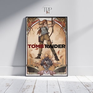 Lara Croft Tomb Raider Poster: Gaming Room Fine Art Print