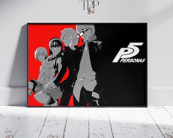 Persona 5 Poster: Vibrant RPG Game Art Print