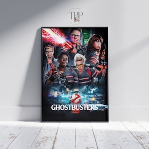 Ghostbusters Movie Poster, Unique Cinema Art, High Quality Print, Custom Made, Home Decor, Gift for Paranormal Enthusiasts