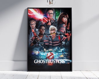 Ghostbusters 2016 Movie Poster, Unique Cinema Art Print