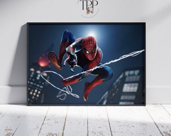 Spider-Man 2 Poster: Retro Video Game Wall Art