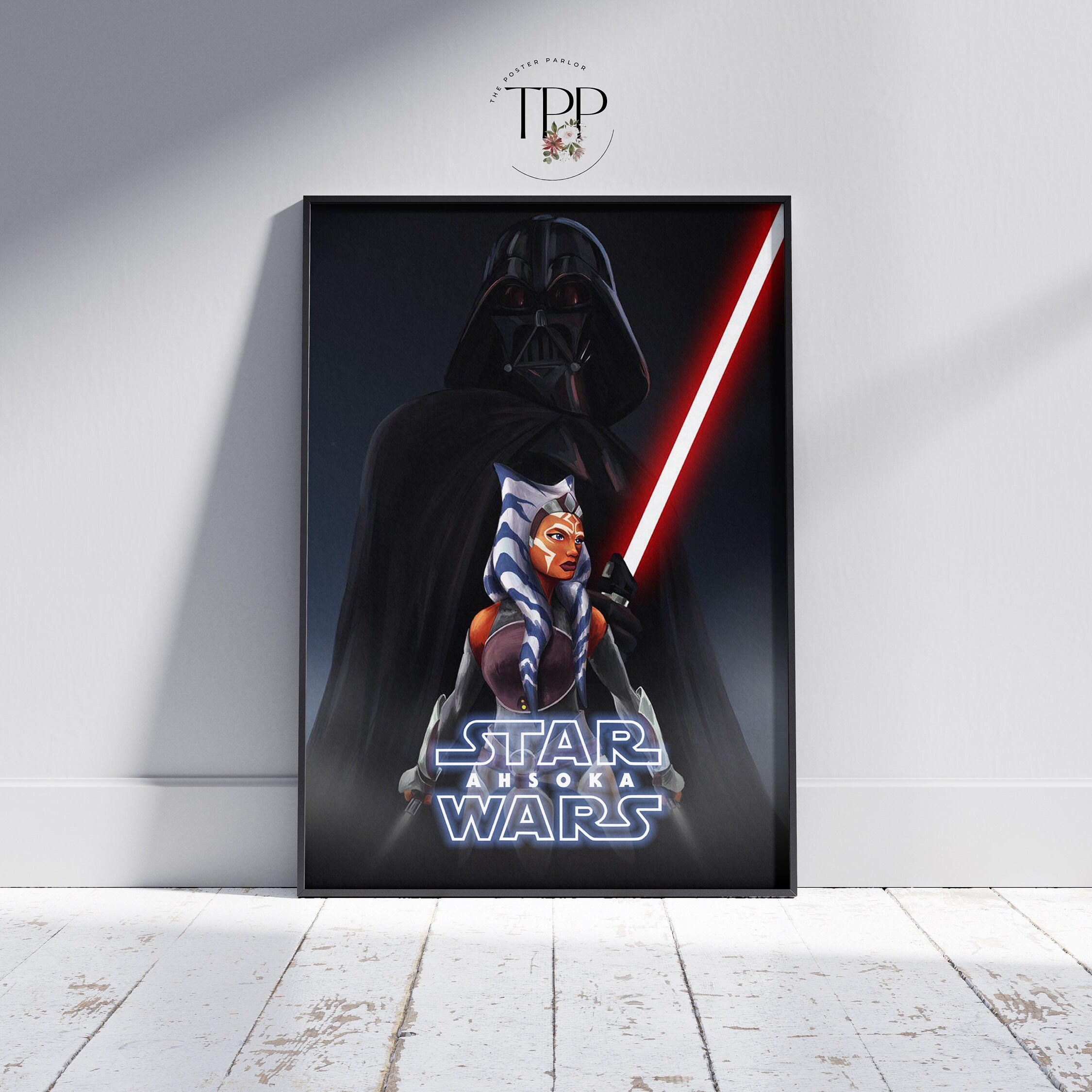 Star Wars Ahsoka Poster, Sci-fi Superhero Wall Decor, Fine Art Print