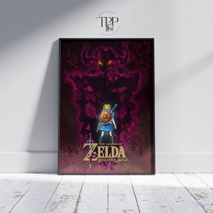 Zelda Breath of the Wild Poster: Gaming Room Wall Art
