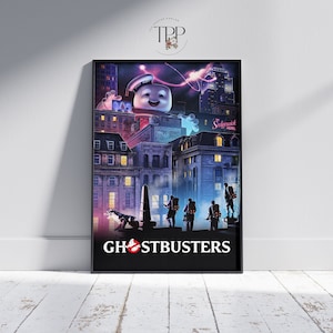 Ghostbusters Poster, Supernatural Komödie Wand Kunst, Film Poster, Geschenk für Filmliebhaber