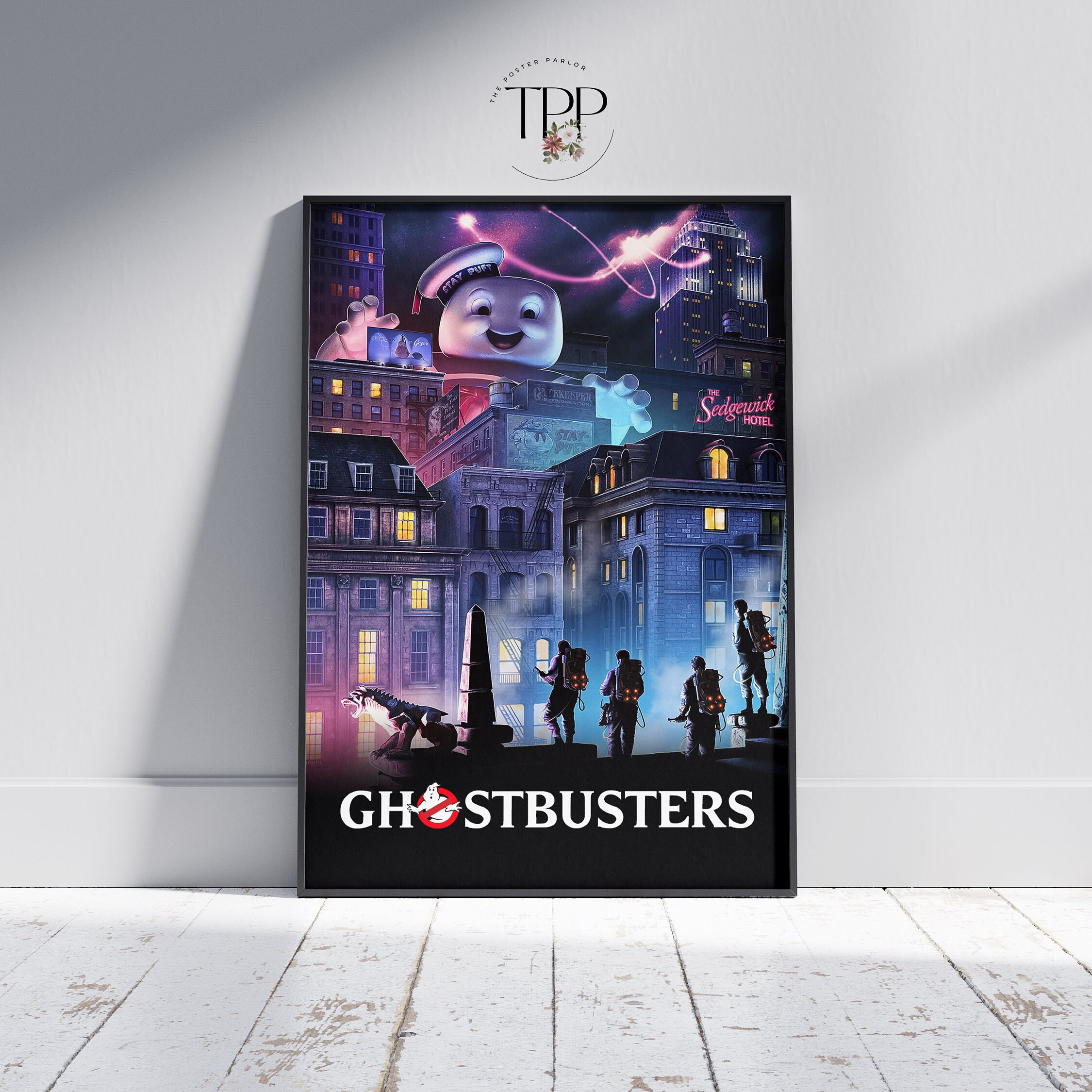 Ghostbusters Poster, Supernatural Comedy Wall Art, Film Print, Gift for Movie Lovers