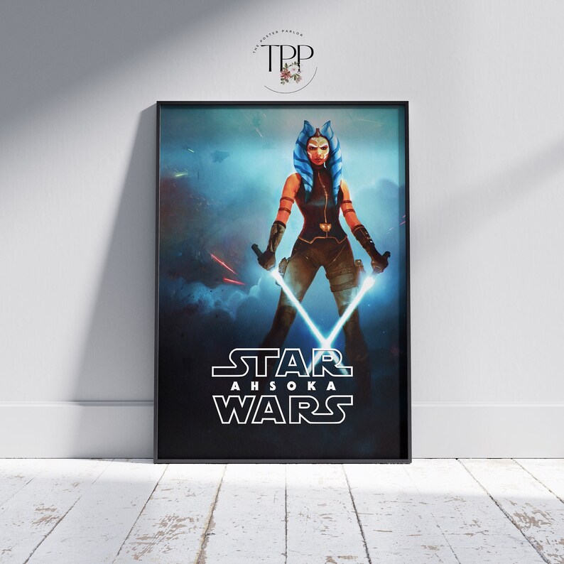 Star Wars Ahsoka Poster, Sci-fi Superhero Wall Decor, Fine Art Print