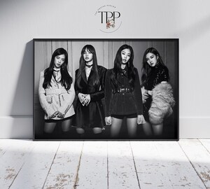 Kit Peinture Par Numéros BlackPink - Toile 40x50 Cm, Peintures Acryliques, Pinceaux - Cadeau Fan Kpop