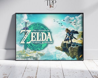 Zelda Tears of the Kingdom Poster: Gaming Fine Art Print