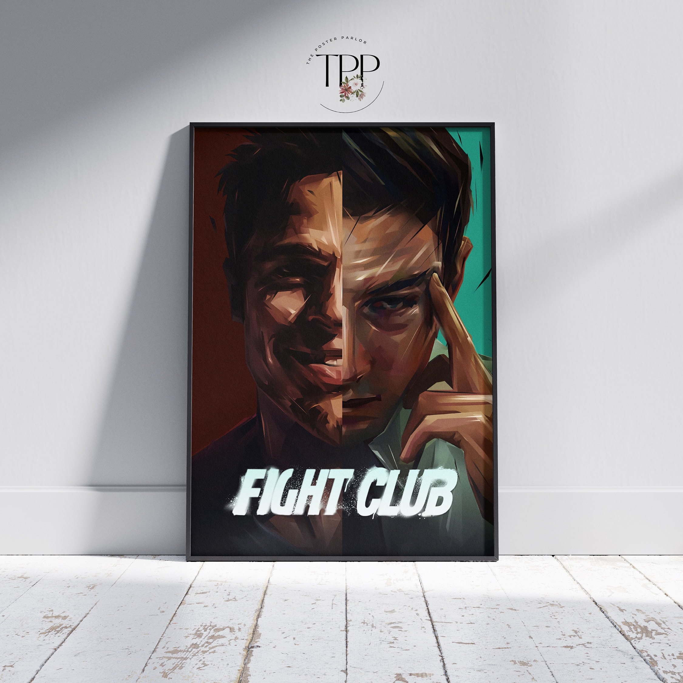 Discover Fight Club Movie Poster, Tyler Durden Wall Art, Fine Art Print, Cinema Lover Gift