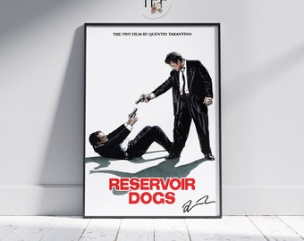 Affiche du film Reservoir Dogs, impression d'art Quentin Tarantino, décoration de salle de cinéma, impression d'art, cadeau parfait pour les cinéphiles