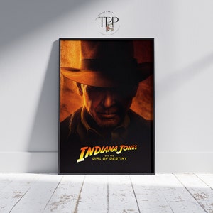 Indiana Jones and the Dial of Destiny Poster, Adventure Movie Wall Art, Film Fan Decor, Fine Art Print, Gift for Indiana Jones Fans