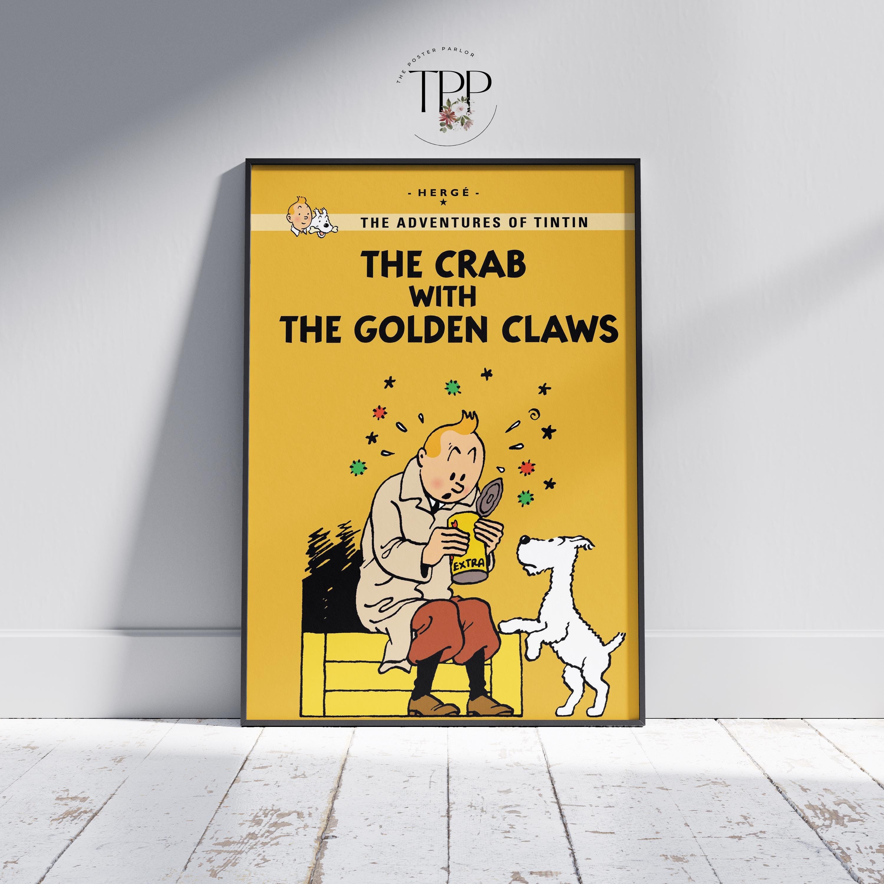 タンタンの冒険ポスター、エルジェの子供向けウォールアートプリント