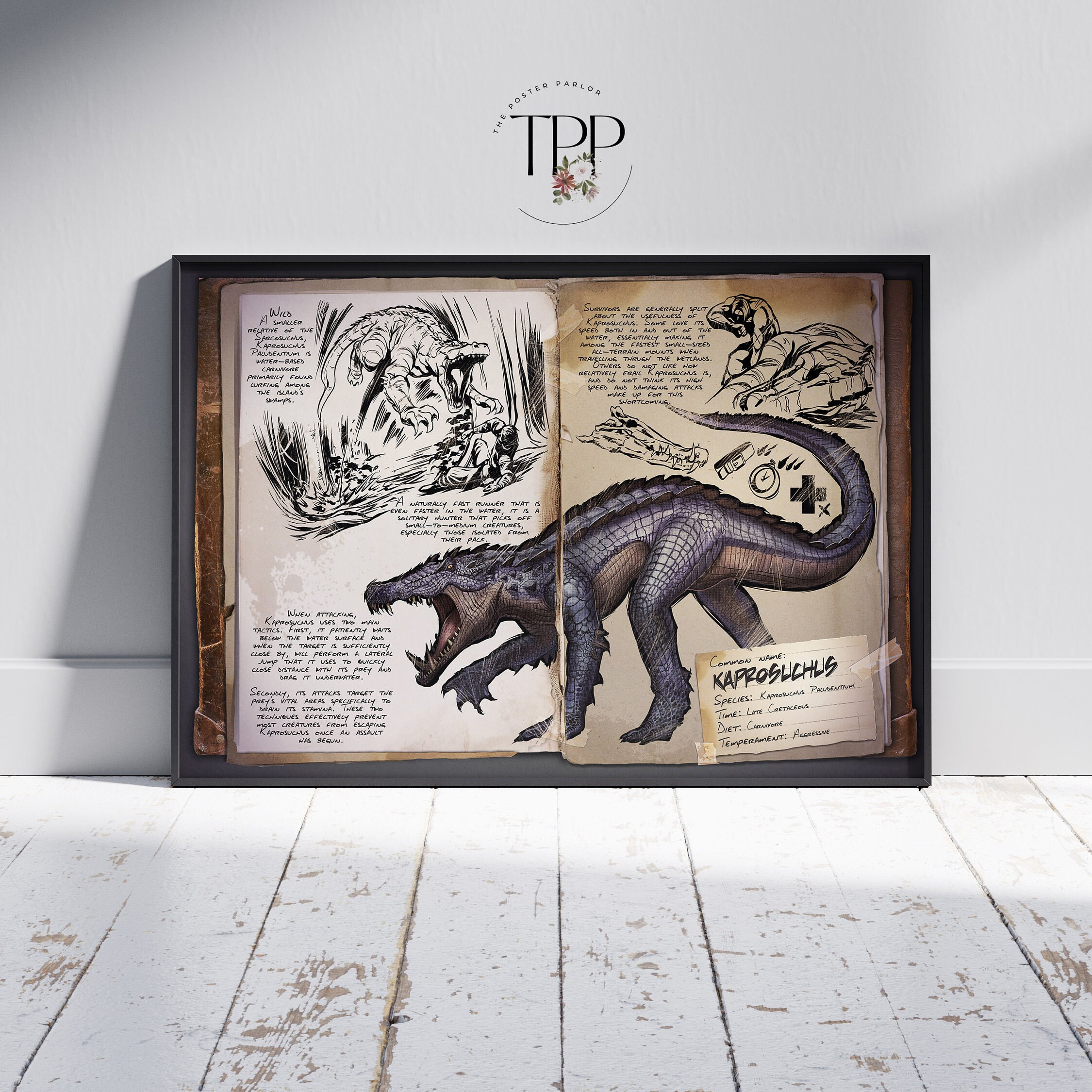 Ark Survival Evolved Dossiers Art Print: Gamer's Wall Decor - Etsy