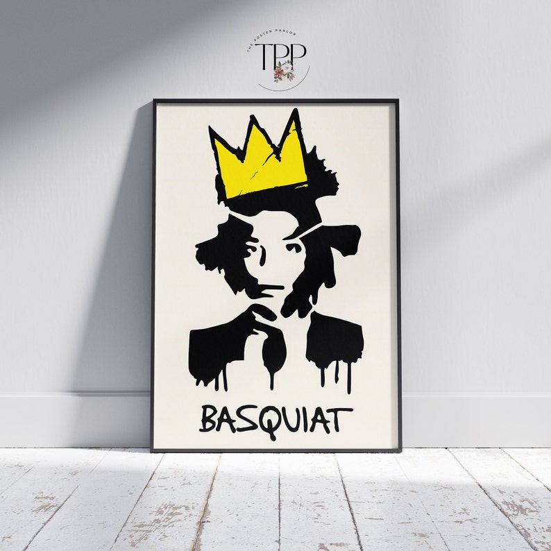 Affiche Jean Michel Basquiat, art mural de peintre américain, peinture street graffiti, impression haute qualité, cadeau pour les amateurs de rue contemporains Design -7-