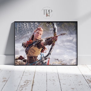 Horizon Forbidden West Poster, Aloy video game wall art, Gaming wall decor, Fine art print, Gift for gamers