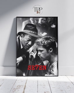 セブンポスター、スリラー映画のウォールアート、映画アートプリント