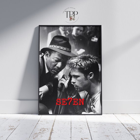 Se7en Poster, Thriller Movie Wall Art, Film Art Print, Gift for