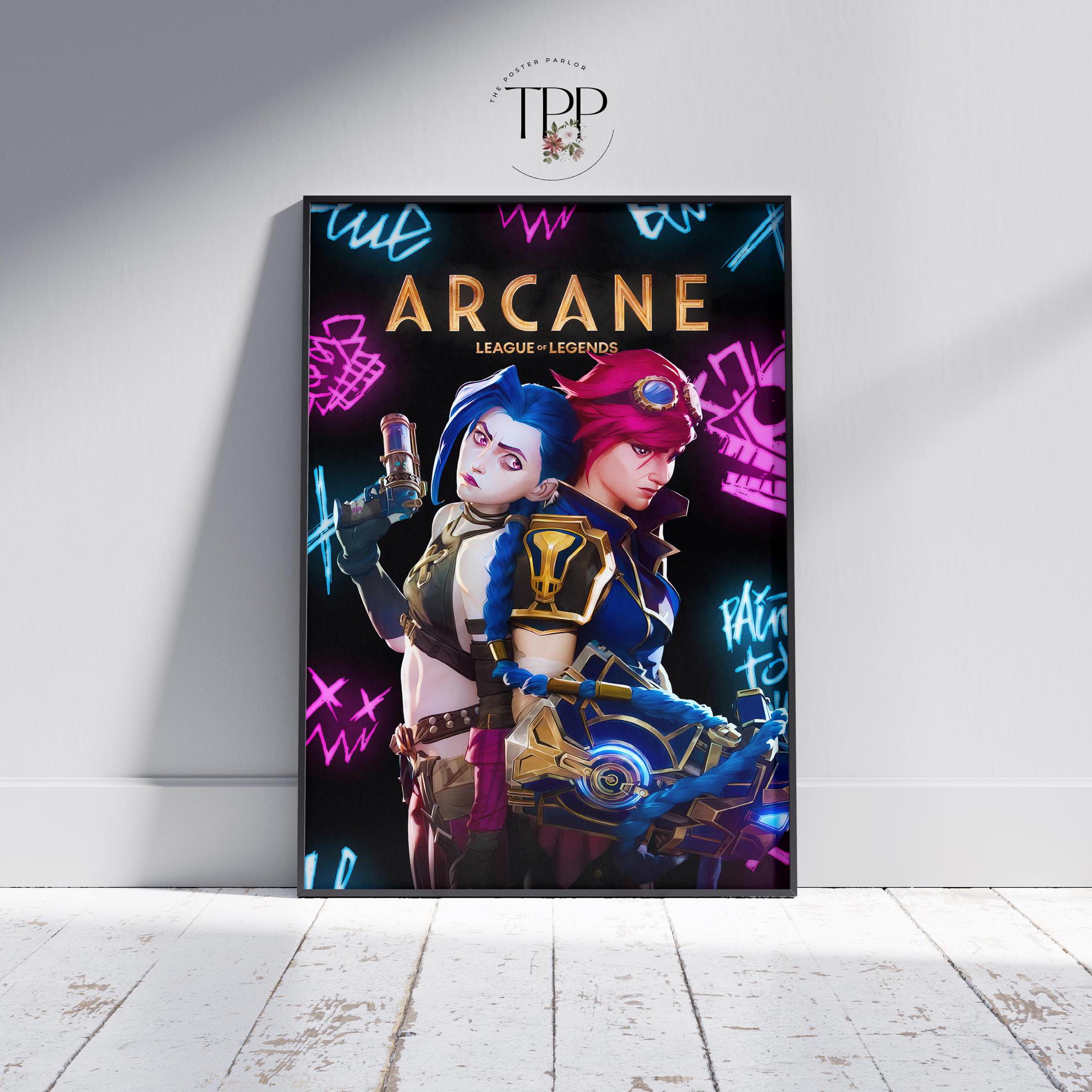 Arcane Season 2 Poster: Jinx and Vi, League of Legends Art - Etsy