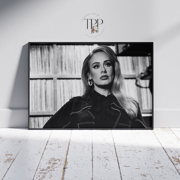 Adele Poster, Musiker Wandbild, Einzigartige Dekoration, Eleganter Sänger Druck, Geschenk für Musikliebhaber