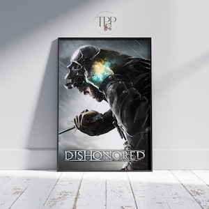 Pôster do jogo Dishonored, edição definitiva, decoração de parede, impressão de alta qualidade, presente para fãs de jogos de ação