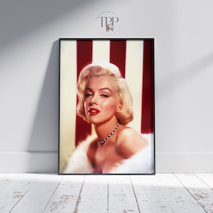 Marilyn Monroe Poster: Vintage Movie Star Art Print