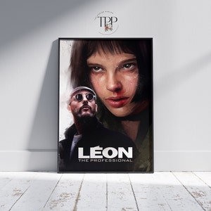 Leon The Professional Movie Poster, Mathilda Wall Art, Cult Film Decor, Fine Art Print, Gift for Leon fans
