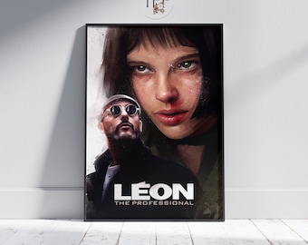 レオン 映画ポスター：カルト映画ファインアートプリント - Etsy 日本
