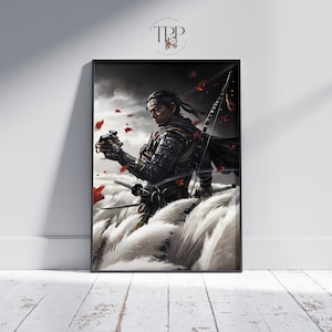 Ghost of Tsushima Poster: Samurai Game Room Art Print