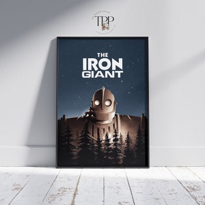 The Iron Giant Movie Poster: Vintage Animation Art Print