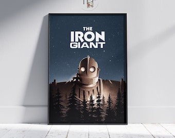 The Iron Giant Movie Poster: Vintage Animation Art Print