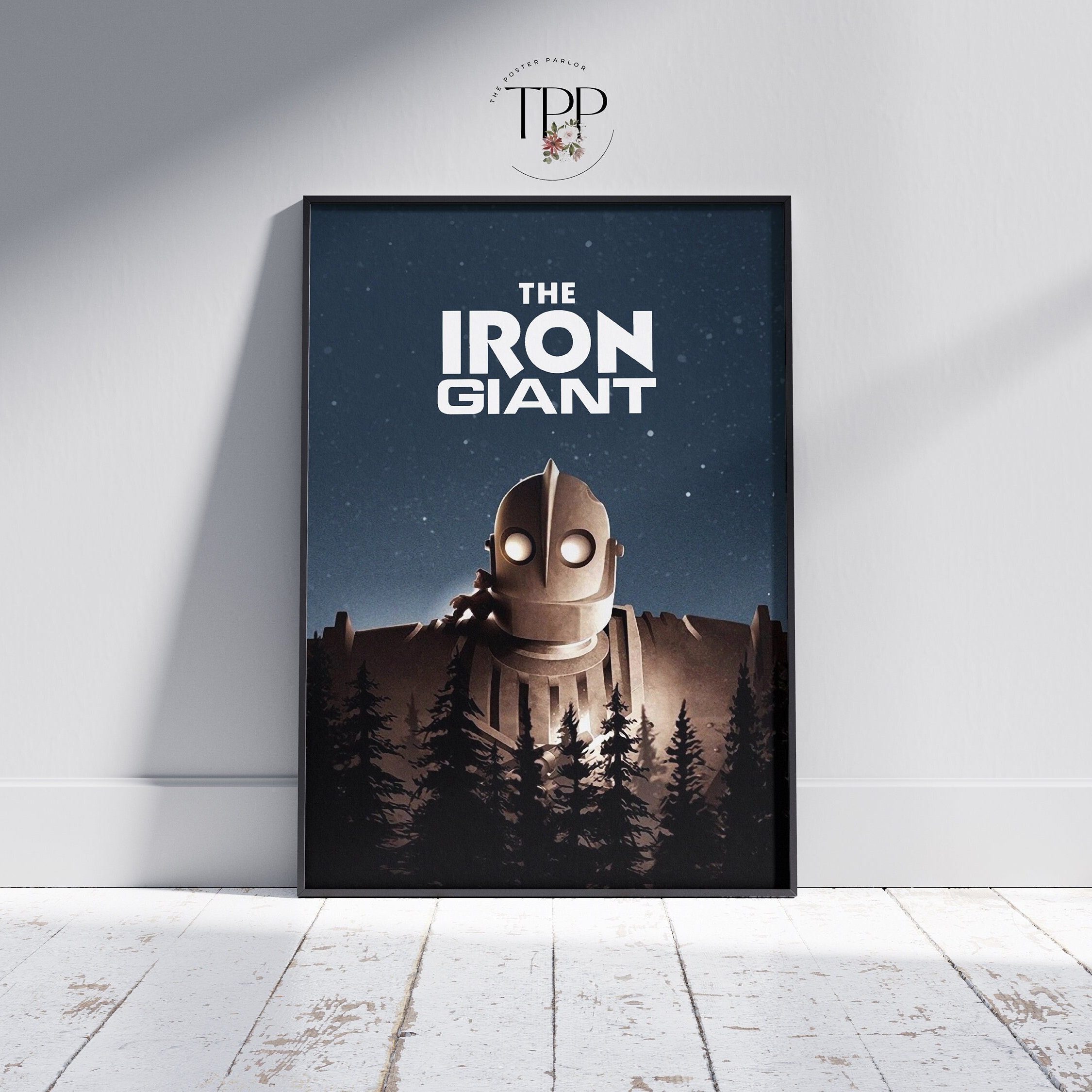 The Iron Giant-filmposter: vintage animatiekunstafdruk - Etsy België, image size:2250x2250