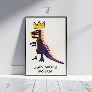 Affiche Jean Michel Basquiat, art mural de peintre américain, peinture street graffiti, impression haute qualité, cadeau pour les amateurs de rue contemporains Design -2-