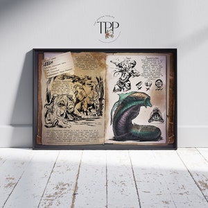 Unique Ark Survival Evolved Dossiers Art - Gamer&#39;s Wall Decor - Dinosaur Enthusiast Poster - Collector&#39;s Item - Ideal Gift for Game Lovers