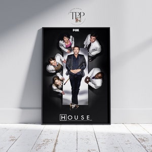 House M.D Poster, Medical Drama TV Show Wall Art, Home Office Decor, Gift for Gregory House Fans