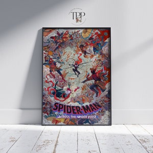 Spider-Man: Across the Spider-Verse Movie Poster, Superhero Fine Art Print