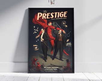 Póster de la película El Prestigio: Impresión artística cinematográfica de Christopher Nolan