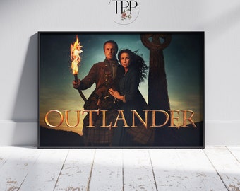 Affiche de la série télévisée Outlander, art mural Claire Fraser, impression d'art, décoration de chambre, cadeau de série télévisée