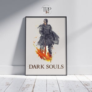 Póster del juego Dark Souls, arte de fantasía épica, regalos para fanáticos, impresión de alta calidad, diseño de juegos, decoración de juegos