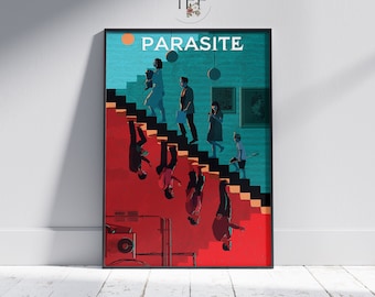 Parasite Movie Poster, Song Kang-ho Wall Art, Unique Home Cinema Decor, Fine Art Print, Gift for Movie Lovers