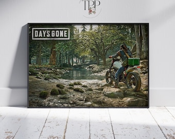Days Gone Poster, Video Game Wall Art, Fine Art Print, Gaming Room Decor