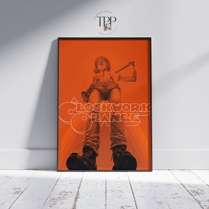 Ein Clockwork Orange Filmplakat, kultige Filmkunst, Kubrick Meisterwerk, Kunstdruck, Geschenk für Filmliebhaber
