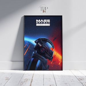 Mass Effect Game Poster, Gaming Wall Art, Wall Decor, Fine Art Print, Gift for Video Game Enthusiasts