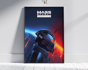 Affiche Mass Effect – L’Homme Illusoire – Art Mural Gaming – Print 2023 – Royaume-Uni