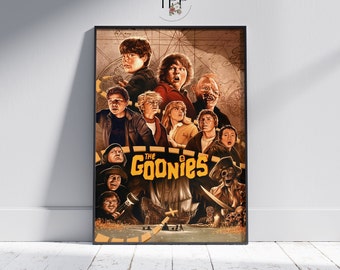 The Goonies Movie Poster, Vintage Style Film Wall Art, Unique Home Decor, High Quality Print, Perfect for Cinema Lovers