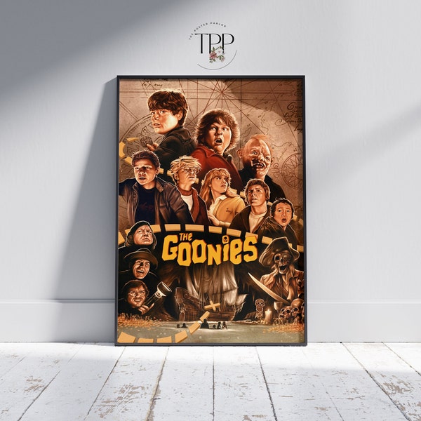 The Goonies Movie Poster, Vintage Style Film Wall Art, Unique Home Decor, High Quality Print, Perfect for Cinema Lovers